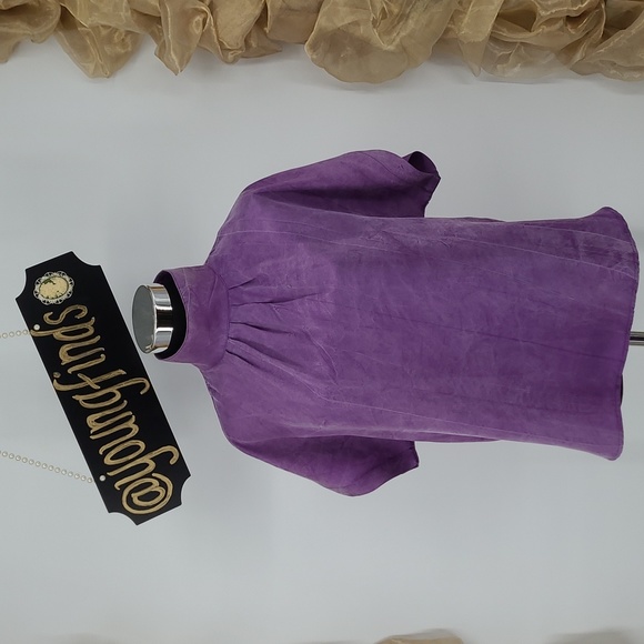 Vintage Bonnie Boynton Faux Suede Blouse sz. M - Picture 1 of 7